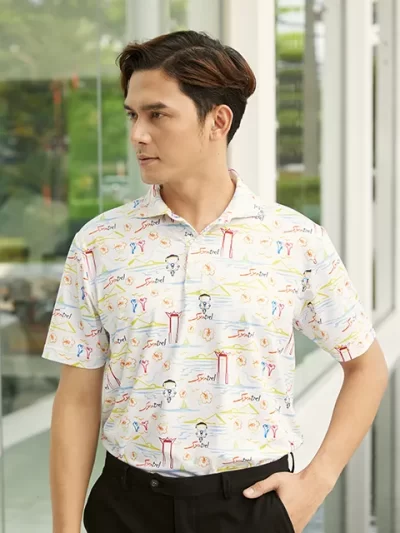 เสื้อยูนิฟอร์มแนวสปอร์ต พิมพ์ลาย